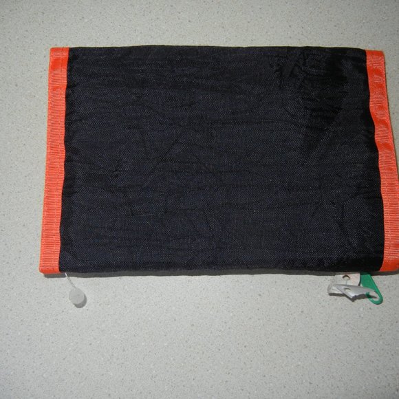 Vintage 1980's NWT Nylon Tri Fold Hook & Loop Wallet Pockets Key Ring CC ID Slot - Picture 11 of 12